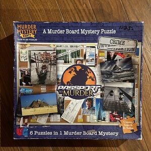 Murder Mystery Party Passport to Murder- A Murder Board Mystery Puzzle